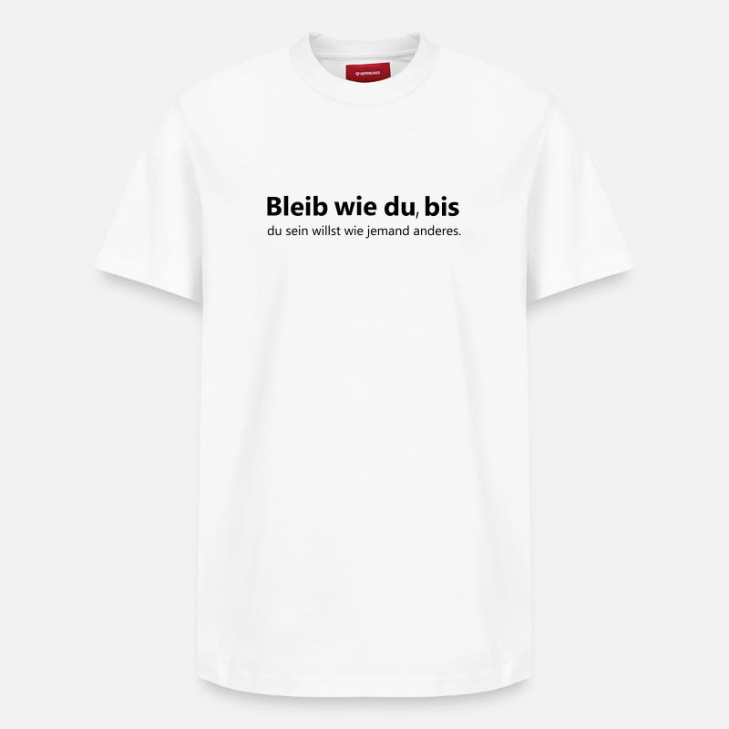Restez comme vous - T-shirt unisexe décontracté en coton Supima – de SPREAD - blanc