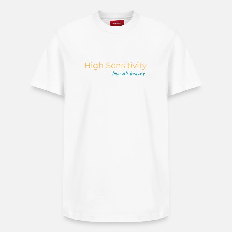 Haute sensibilité - T-shirt unisexe décontracté en coton Supima – de SPREAD - blanc