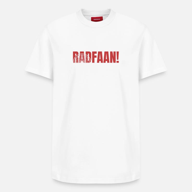 RADFAAN ! Cyclisme, vélo - T-shirt unisexe décontracté en coton Supima – de SPREAD - blanc