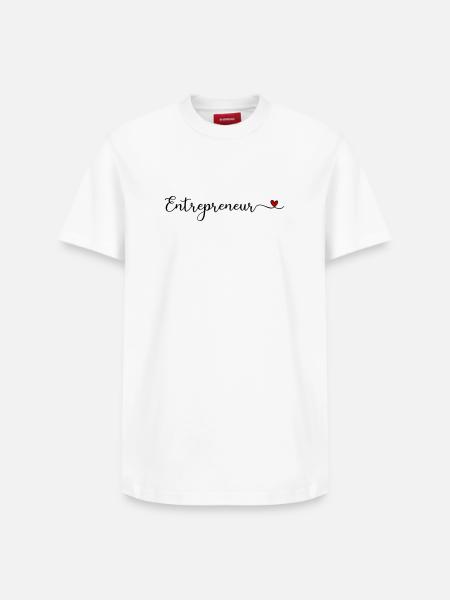 entrepreneur - T-shirt unisexe décontracté en coton Supima – de SPREAD - blanc
