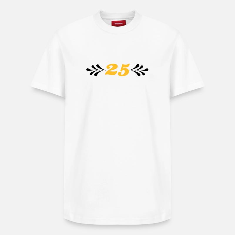 2541614 14743929 noces d’argent - T-shirt unisexe décontracté en coton Supima – de SPREAD - blanc