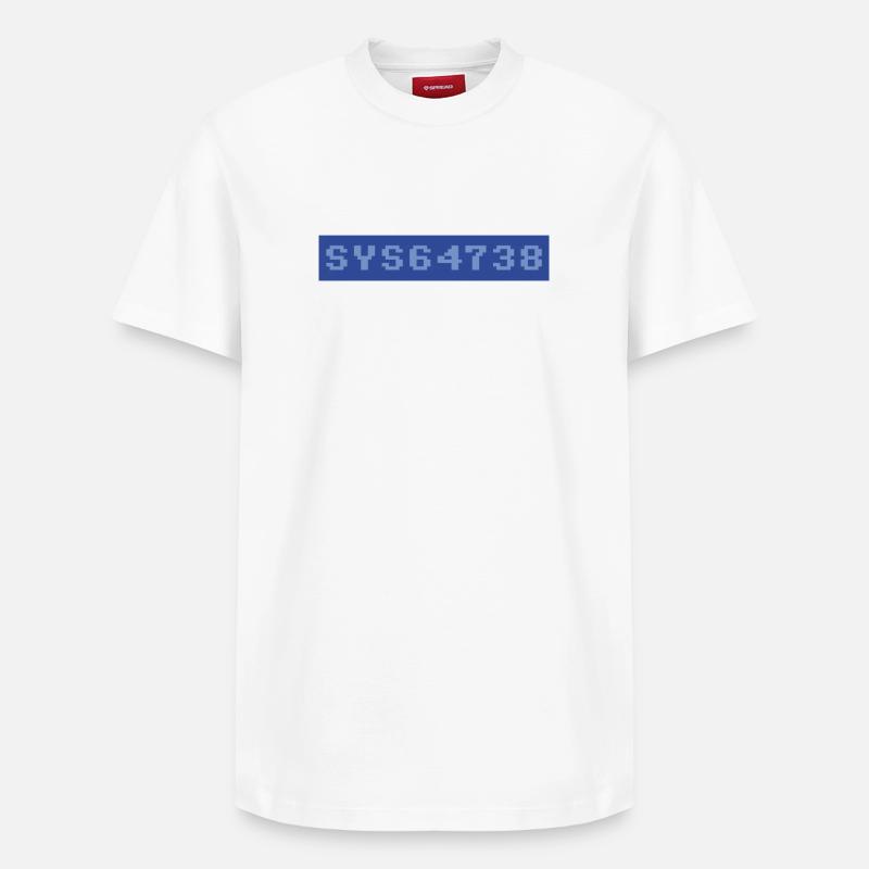 64 : SYS64738 - T-shirt unisexe décontracté en coton Supima – de SPREAD - blanc