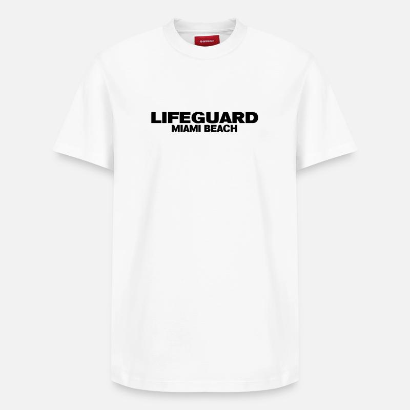 life guard miami - T-shirt unisexe décontracté en coton Supima – de SPREAD - blanc