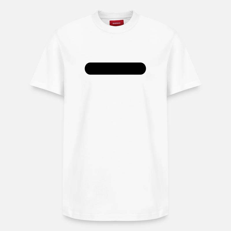 Button - Relaxed Unisex Supima Cotton T-Shirt – von SPREAD - Weiß