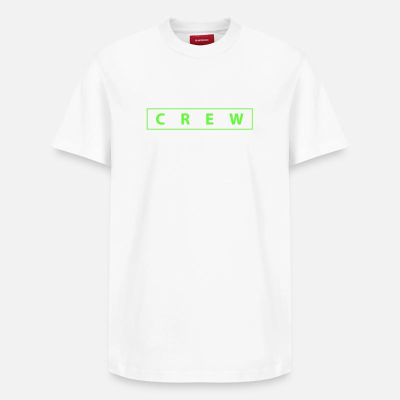 Équipage - T-shirt unisexe décontracté en coton Supima – de SPREAD - blanc