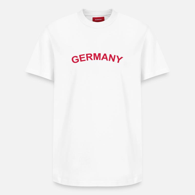 Germany Allemagne - T-shirt unisexe décontracté en coton Supima – de SPREAD - blanc