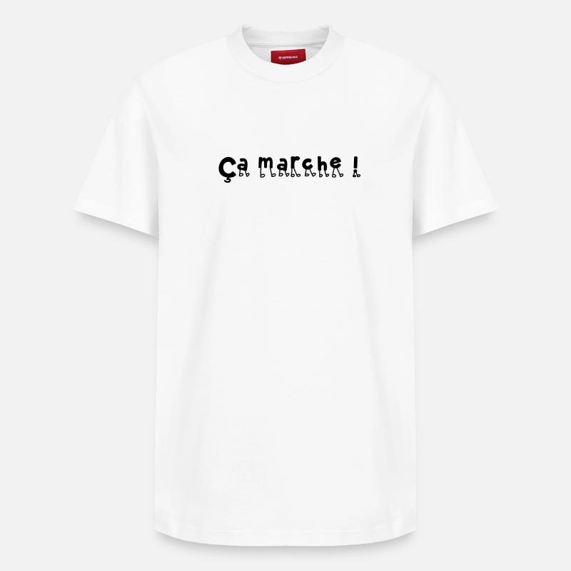 Ça marche ! - T-shirt unisexe décontracté en coton Supima – de SPREAD - blanc
