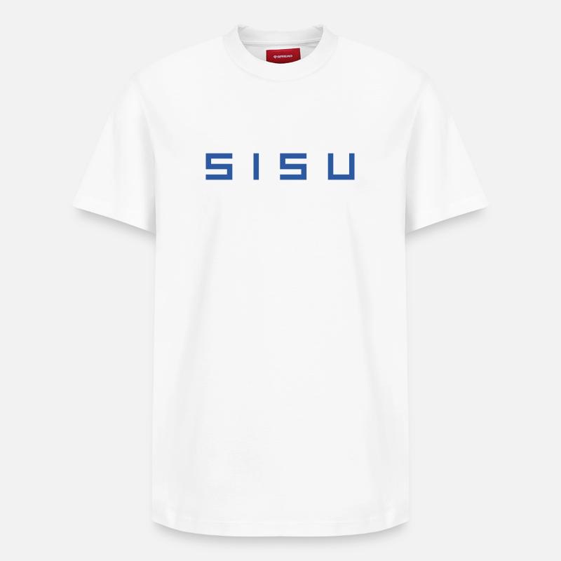 sisu - T-shirt unisexe décontracté en coton Supima – de SPREAD - blanc