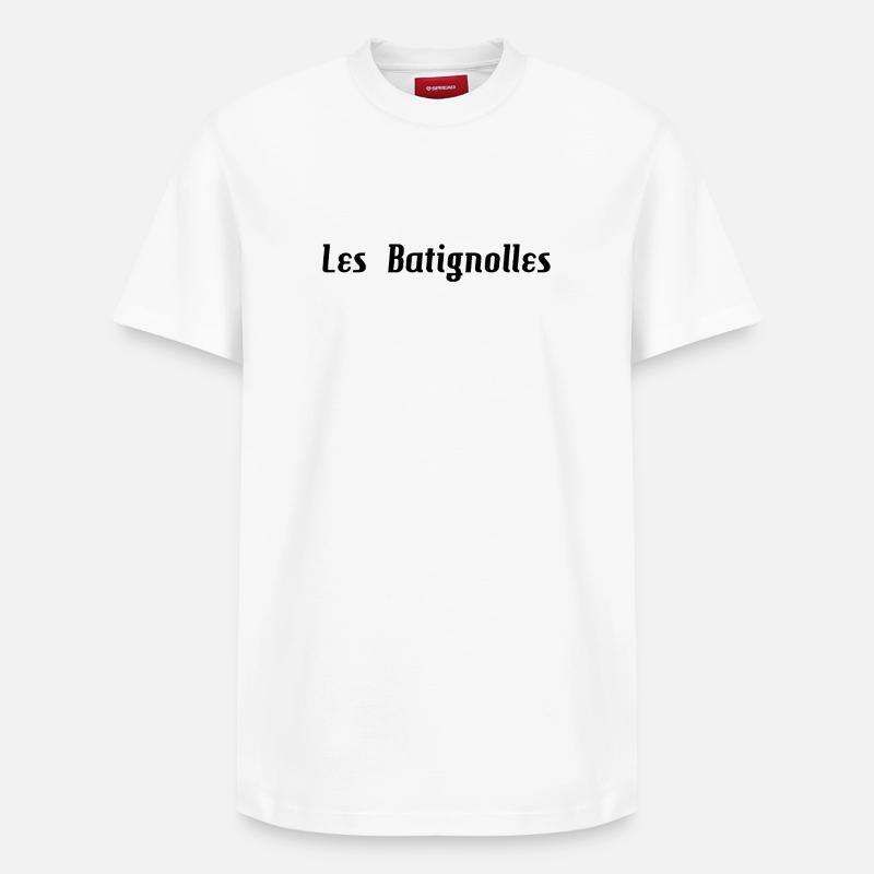 Les Batignolles - T-shirt unisexe décontracté en coton Supima – de SPREAD - blanc