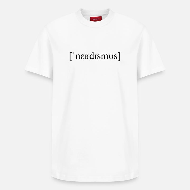 Lautschrift Nerdismus - Relaxed Unisex Supima Cotton T-Shirt – von SPREAD - Weiß
