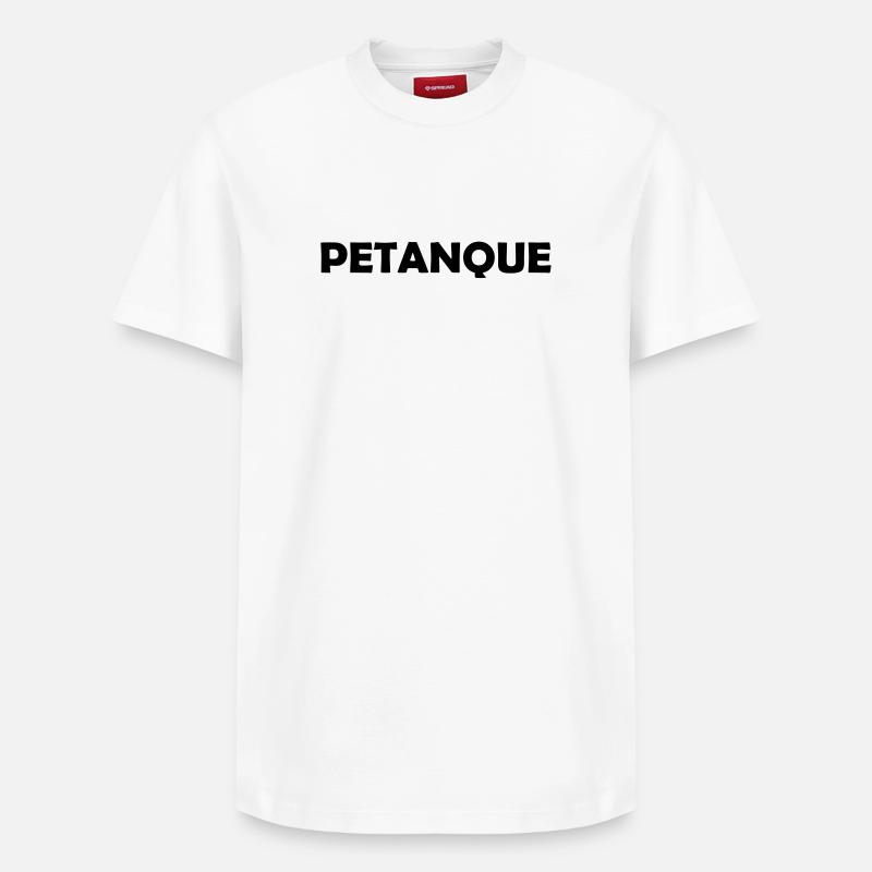 Pétanque ! - T-shirt unisexe décontracté en coton Supima – de SPREAD - blanc