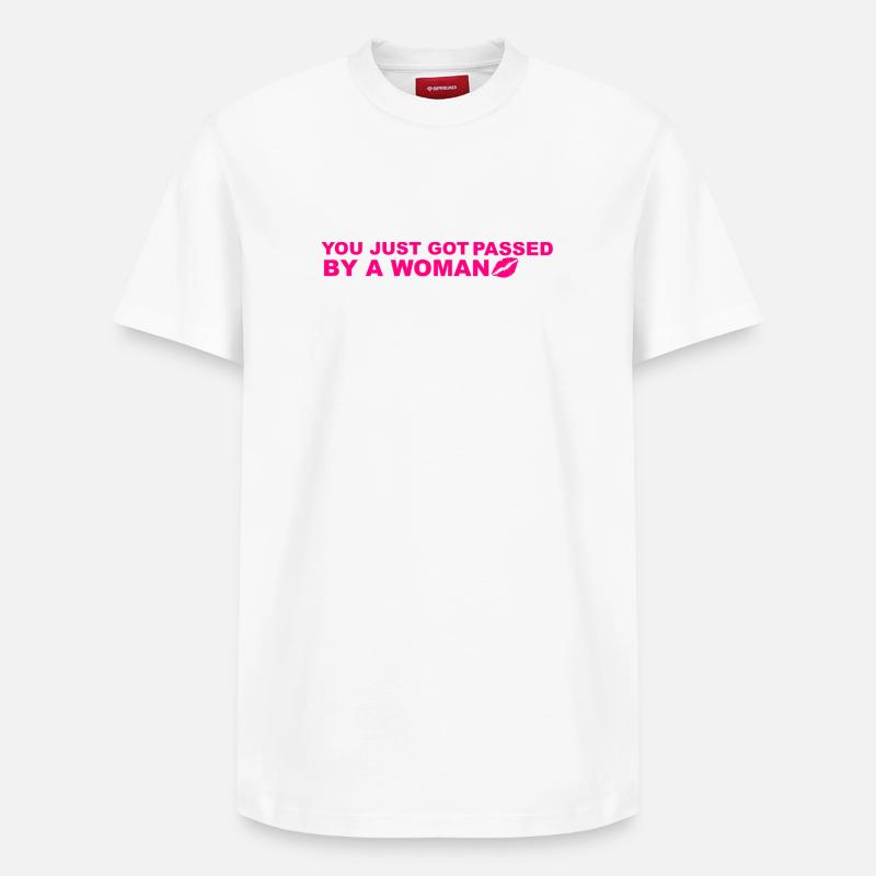 Humour - T-shirt unisexe décontracté en coton Supima – de SPREAD - blanc