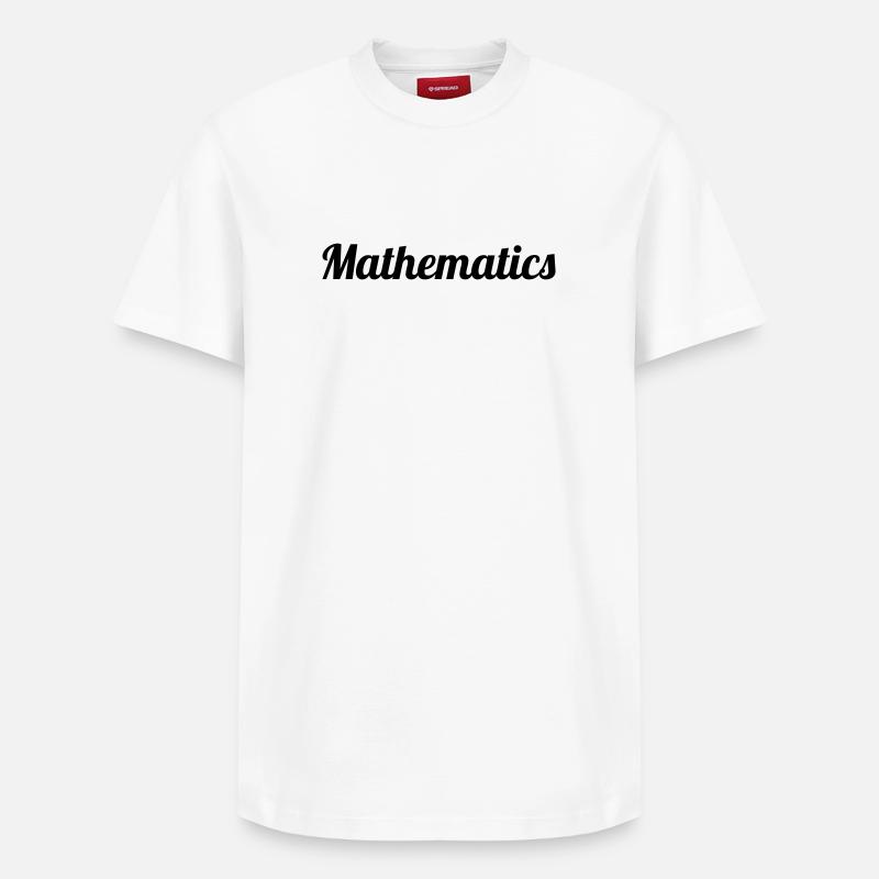 Mathematics - T-shirt unisexe décontracté en coton Supima – de SPREAD - blanc
