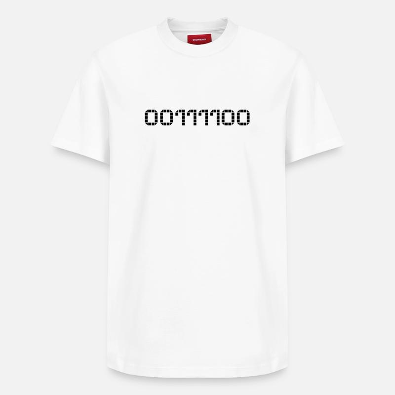 Notation binaire - 60 - T-shirt unisexe décontracté en coton Supima – de SPREAD - blanc