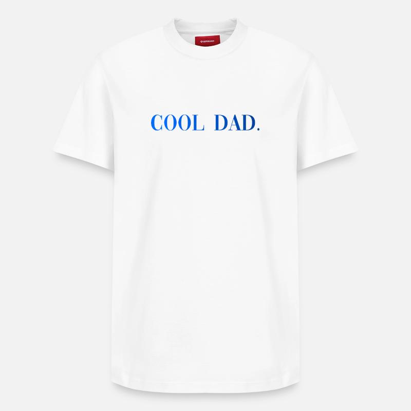 Papa cool : Cadeau de paternité - T-shirt unisexe décontracté en coton Supima – de SPREAD - blanc