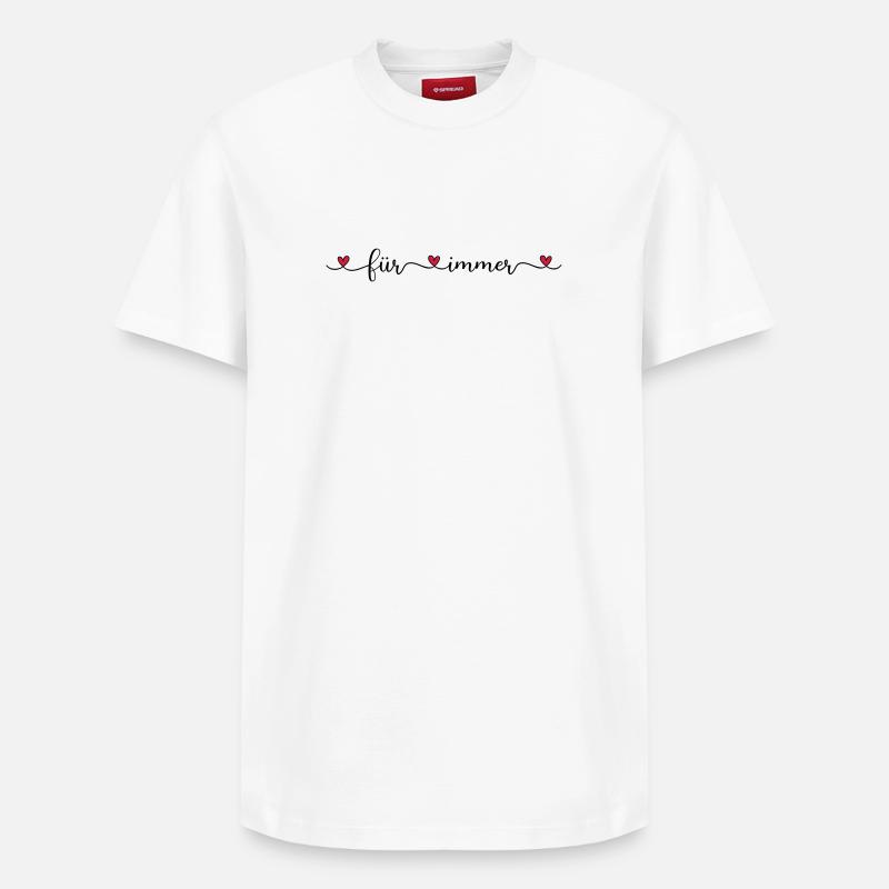 pour toujours - T-shirt unisexe décontracté en coton Supima – de SPREAD - blanc
