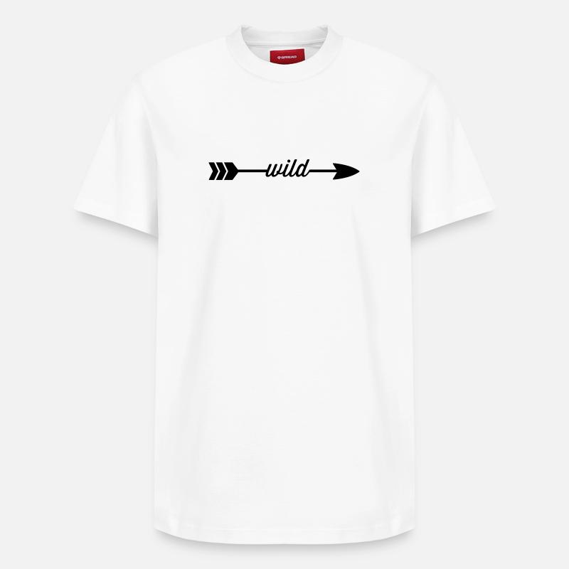 Sauvage - T-shirt unisexe décontracté en coton Supima – de SPREAD - blanc