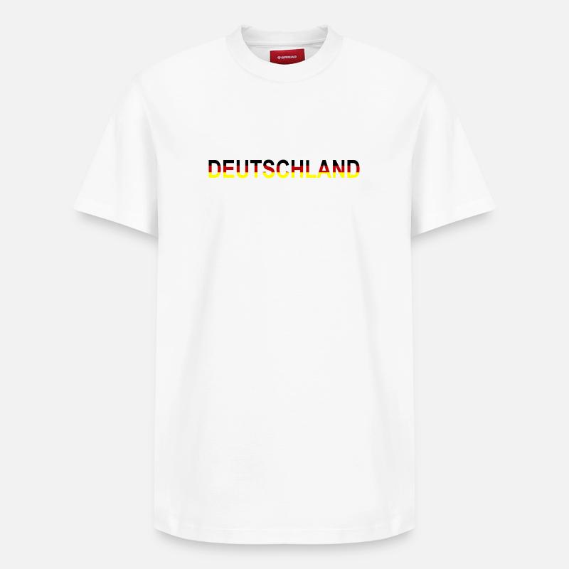 Allemagne Design - T-shirt unisexe décontracté en coton Supima – de SPREAD - blanc