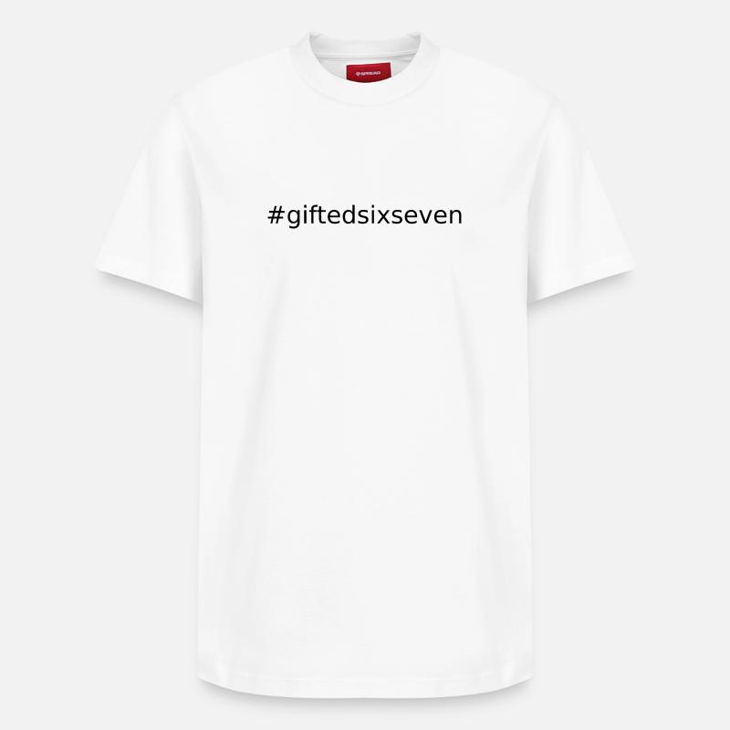 #GIFTEDSIXSEVEN - T-shirt unisexe décontracté en coton Supima – de SPREAD - blanc