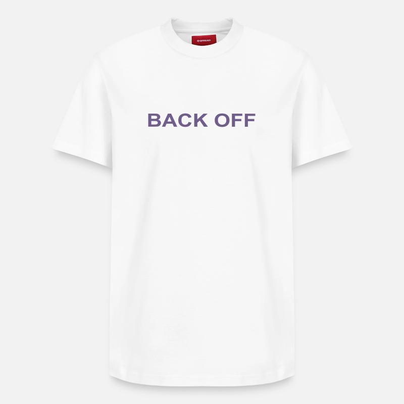Recule, drôle de dicton. - T-shirt unisexe décontracté en coton Supima – de SPREAD - blanc