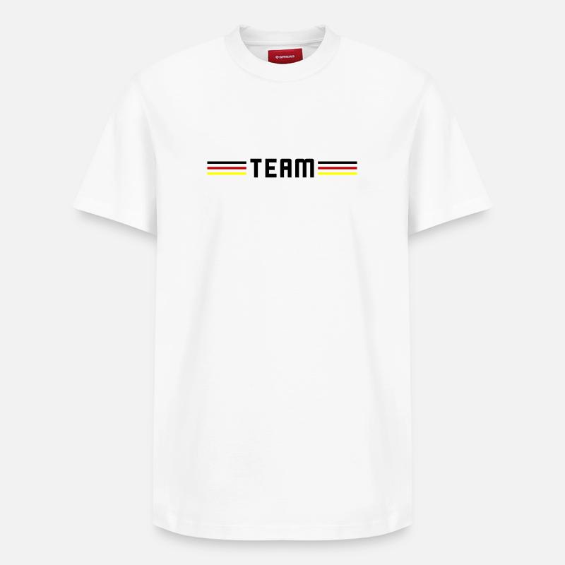 Équipe Allemagne - T-shirt unisexe décontracté en coton Supima – de SPREAD - blanc