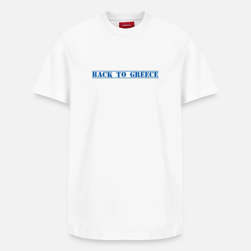 Grèce, Grèce - T-shirt unisexe décontracté en coton Supima – de SPREAD - blanc