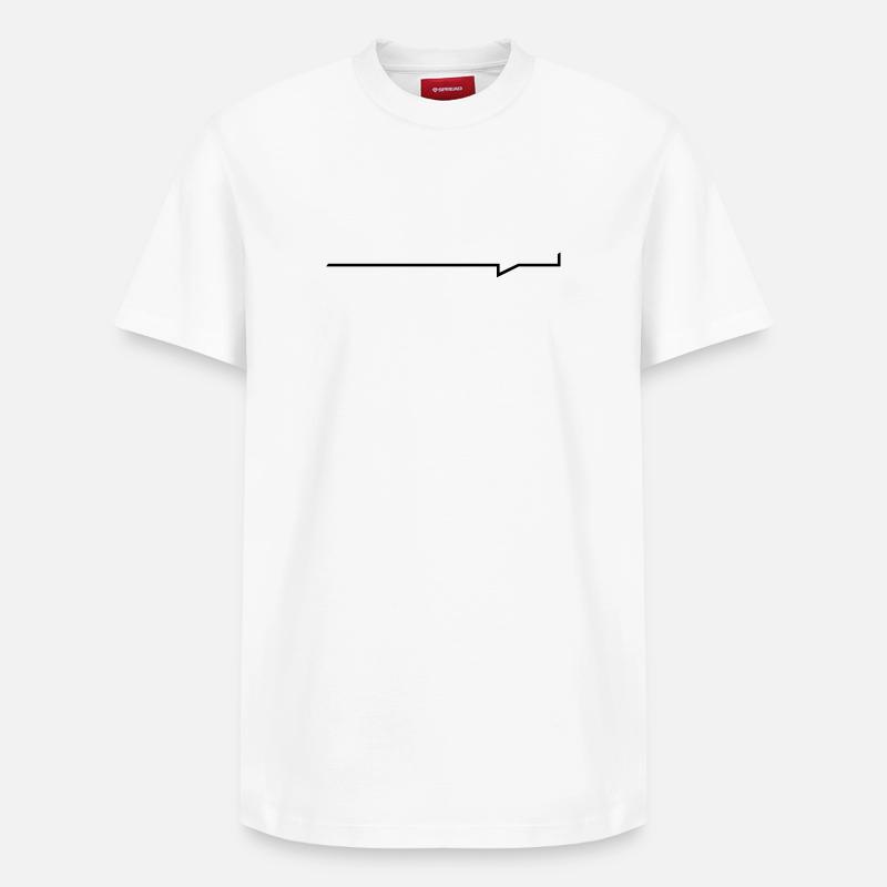 Balken-Sprechblase - Relaxed Unisex Supima Cotton T-Shirt – von SPREAD - Weiß