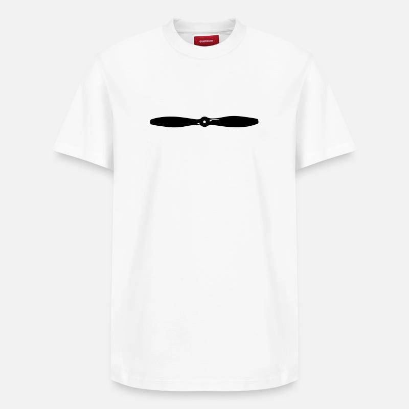 propeller - Relaxed Unisex Supima Cotton T-Shirt – by SPREAD - white