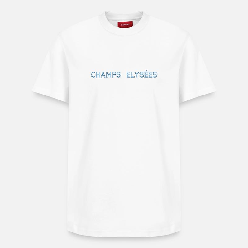 ChampsElysees - T-shirt unisexe décontracté en coton Supima – de SPREAD - blanc