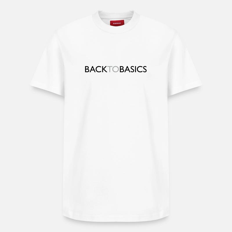 14 Retour à l’essentiel - T-shirt unisexe décontracté en coton Supima – de SPREAD - blanc