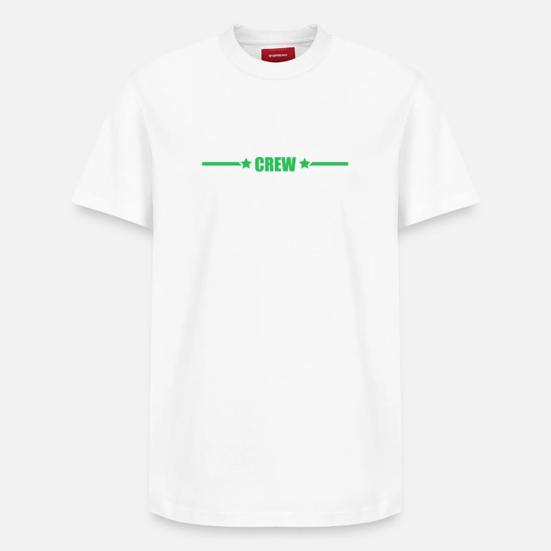 équipage - T-shirt unisexe décontracté en coton Supima – de SPREAD - blanc