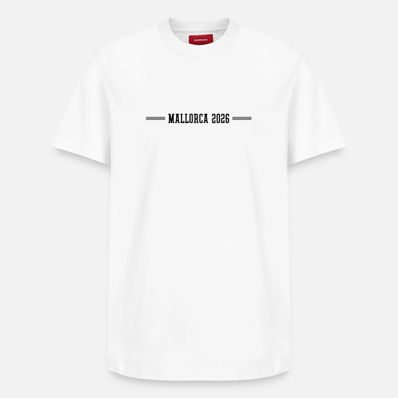 Mallorca 2026 - Relaxed Unisex Supima Cotton T-Shirt – von SPREAD - Weiß