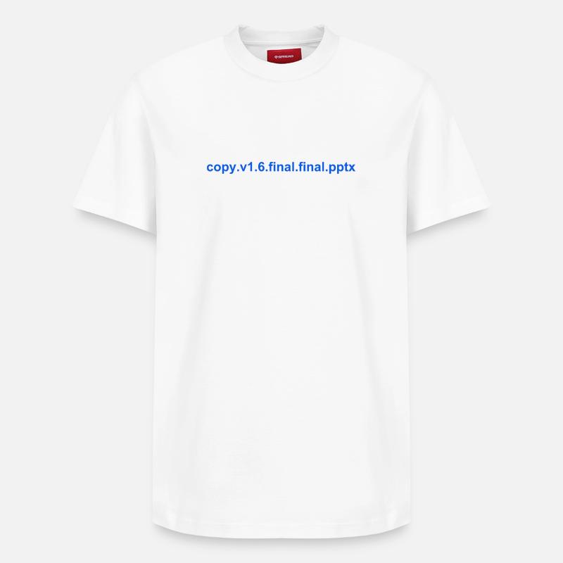 Le PowerPoint final - T-shirt unisexe décontracté en coton Supima – de SPREAD - blanc