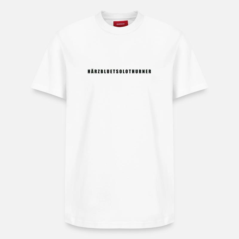 Härzbluetsolothurn Canton de Soleure - T-shirt unisexe décontracté en coton Supima – de SPREAD - blanc