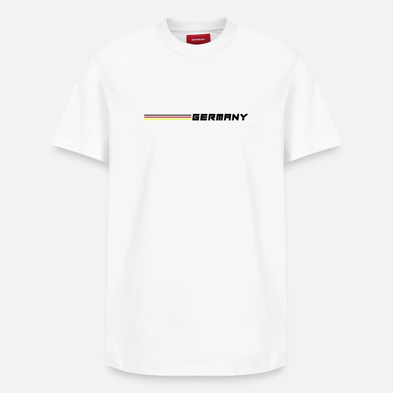 Équipe Allemagne - T-shirt unisexe décontracté en coton Supima – de SPREAD - blanc