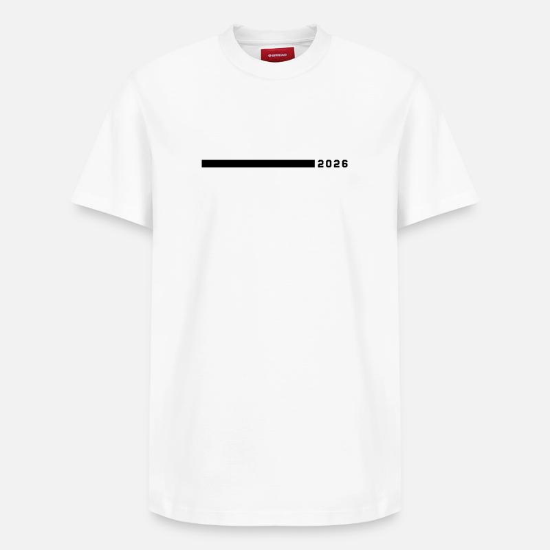 Ligne 2026 - T-shirt unisexe décontracté en coton Supima – de SPREAD - blanc