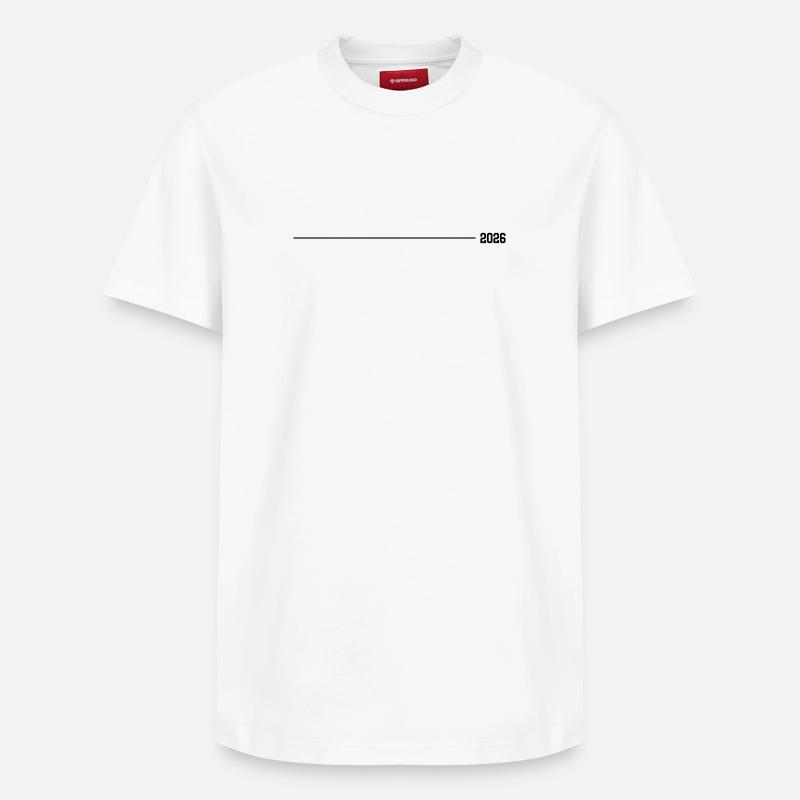 Accident vasculaire cérébral en 2026 - T-shirt unisexe décontracté en coton Supima – de SPREAD - blanc