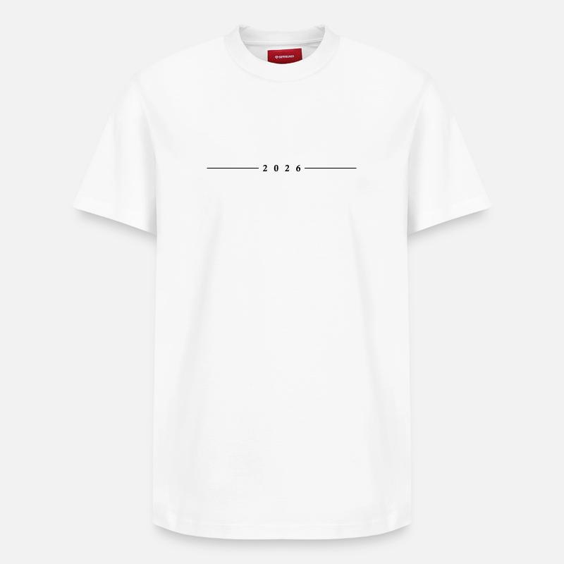 Ligne 2026 - T-shirt unisexe décontracté en coton Supima – de SPREAD - blanc