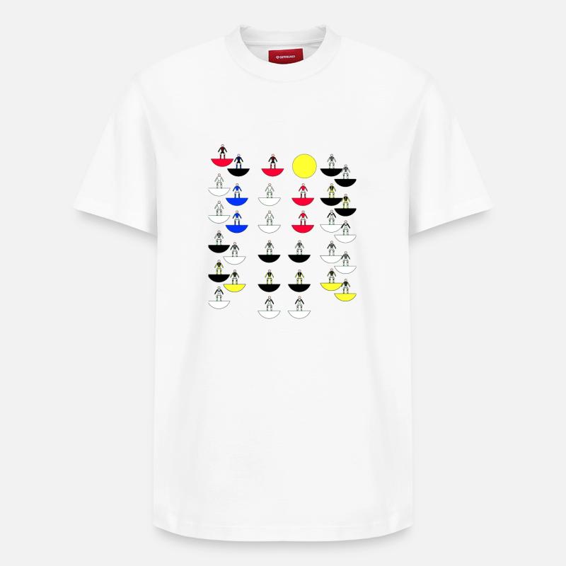 Sous-butée - T-shirt unisexe décontracté en coton Supima – de SPREAD - blanc