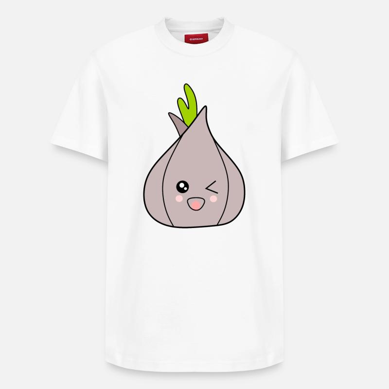 Carnaval, Carnaval, costume, oignon, ail - T-shirt unisexe décontracté en coton Supima – de SPREAD - blanc
