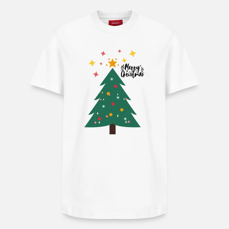 Weihnachtsbaum - Christbaum - Relaxed Unisex Supima Cotton T-Shirt – von SPREAD - Weiß