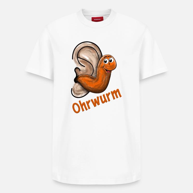 Perce-oreille - T-shirt unisexe décontracté en coton Supima – de SPREAD - blanc