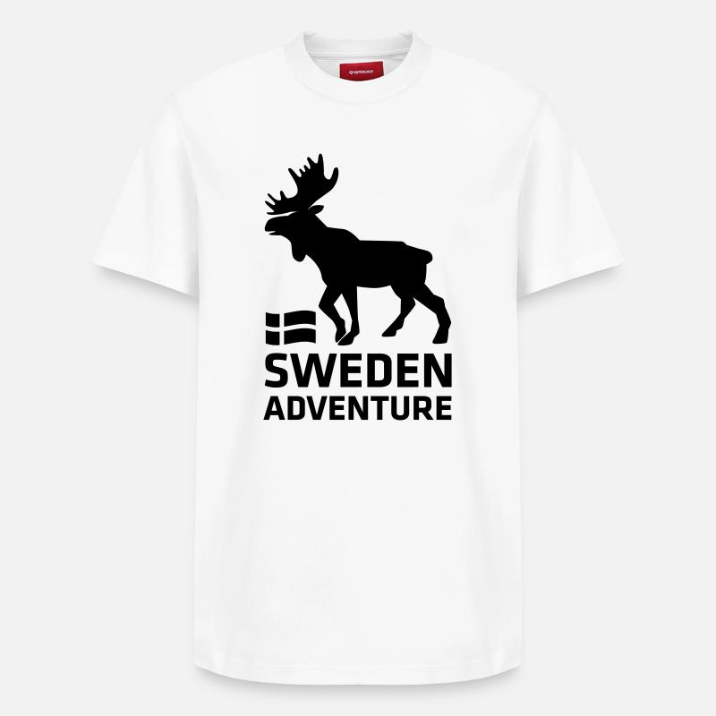 Suède Aventure - T-shirt unisexe décontracté en coton Supima – de SPREAD - blanc