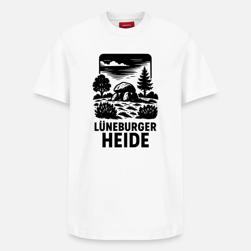 Lande de Lunebourg - T-shirt unisexe décontracté en coton Supima – de SPREAD - blanc
