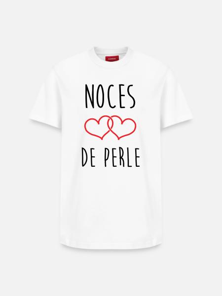 Pearl Wedding 30 Years - Relaxed Unisex Supima Cotton T-Shirt – by SPREAD - white