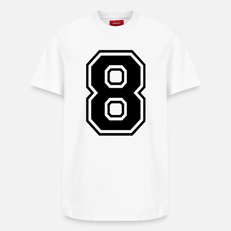 8 - Relaxed Unisex Supima Cotton T-Shirt – von SPREAD - Weiß