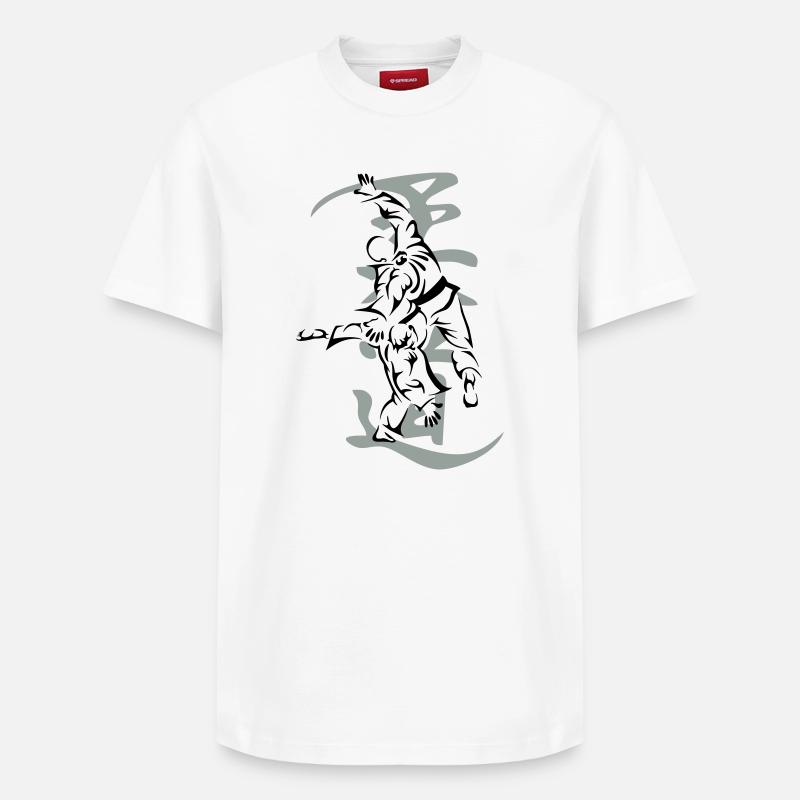 Projection martiale - T-shirt unisexe décontracté en coton Supima – de SPREAD - blanc