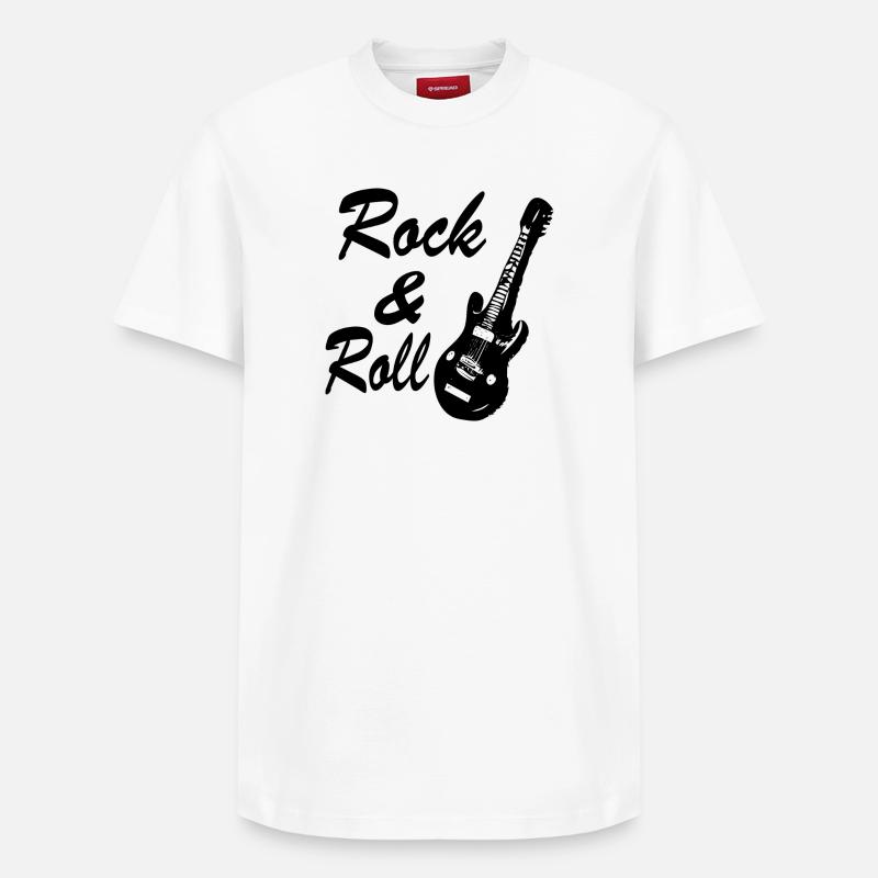 Rock and roll - T-shirt unisexe décontracté en coton Supima – de SPREAD - blanc
