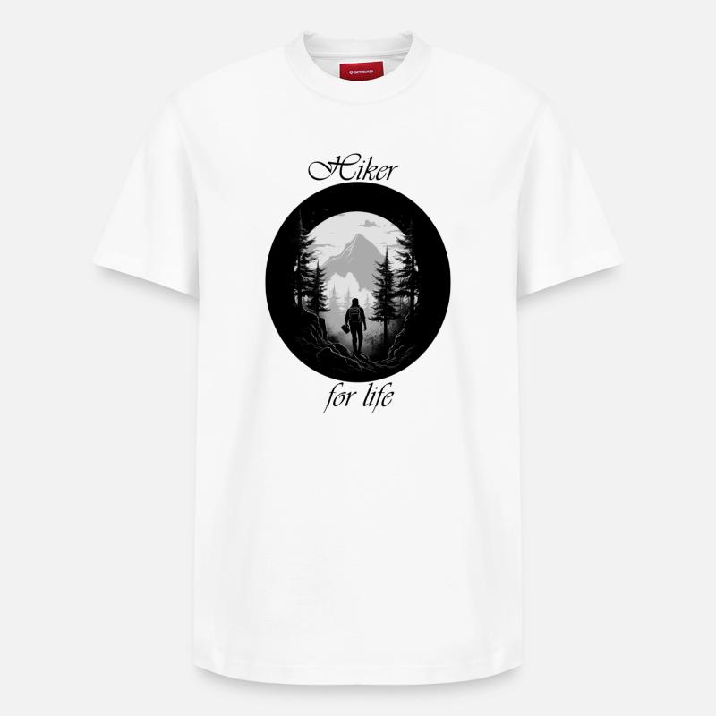 Randonneur à vie - T-shirt unisexe décontracté en coton Supima – de SPREAD - blanc