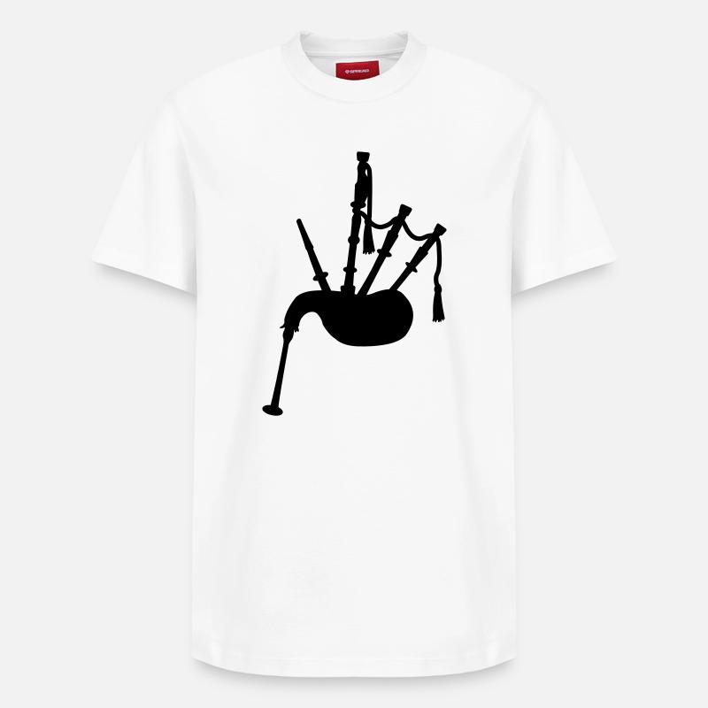 Cornemuse - T-shirt unisexe décontracté en coton Supima – de SPREAD - blanc